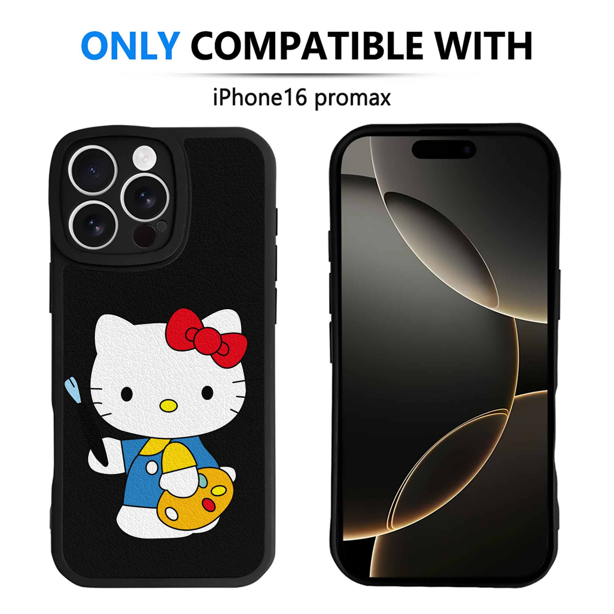 （画像用） Hello Kitty ハローキティ 【iPhone 16シリーズ対応】シリコンスマホケース（レザー調） 材質：シリコン